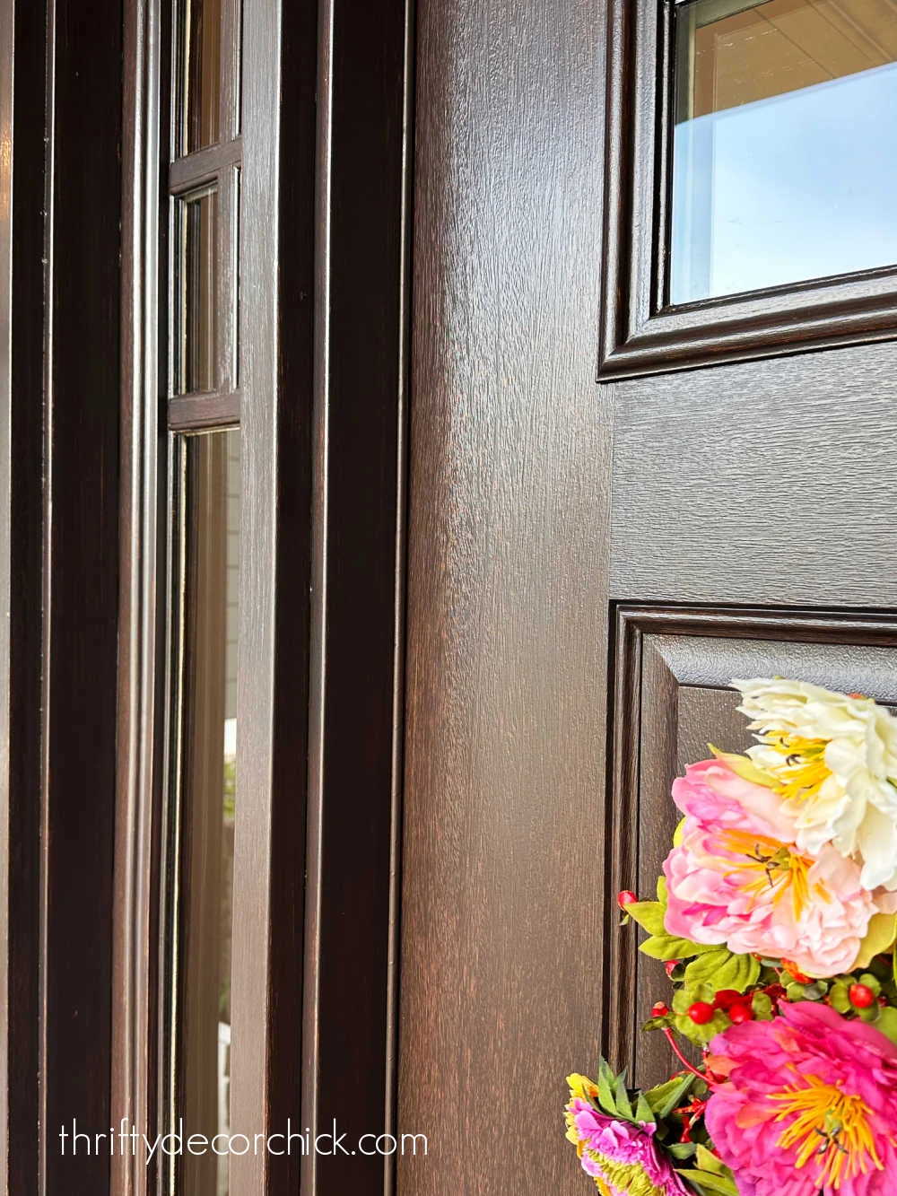 English Walnut stain on fiberglass
